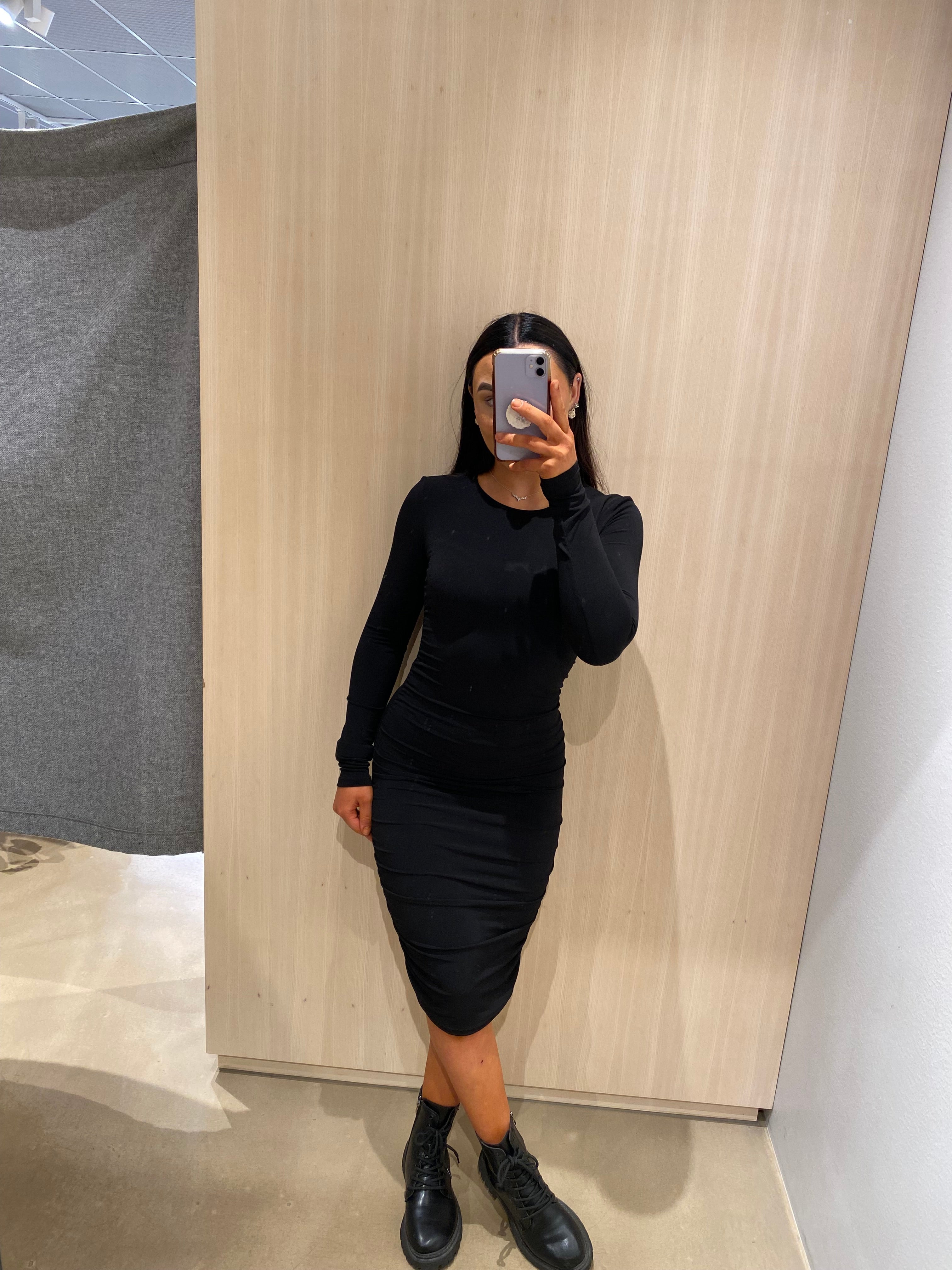 PCMADISON Short Dress - Black